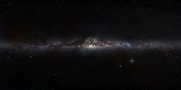 Panoramabild Milchstraße, galaktische Ebene