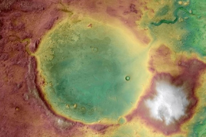 Jezero Krater mit Flussdelta