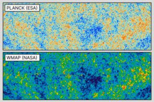 Kosmische Hintergrundstrahlung: Messungen durch Planck und WMAP