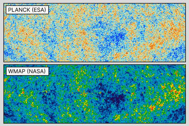 Kosmische Hintergrundstrahlung: Messungen durch Planck und WMAP
