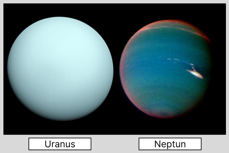 Die Planeten Uranus und Neptun